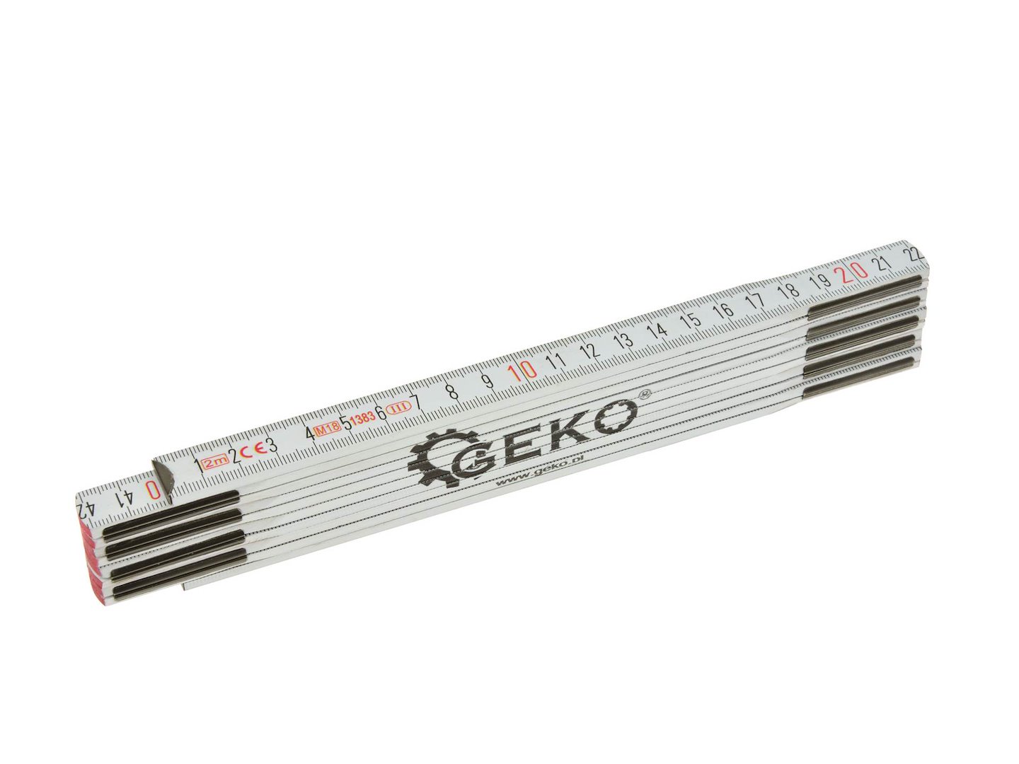 Dřevěná měrka 2 m GEKO PREMIUM (12/96) 4