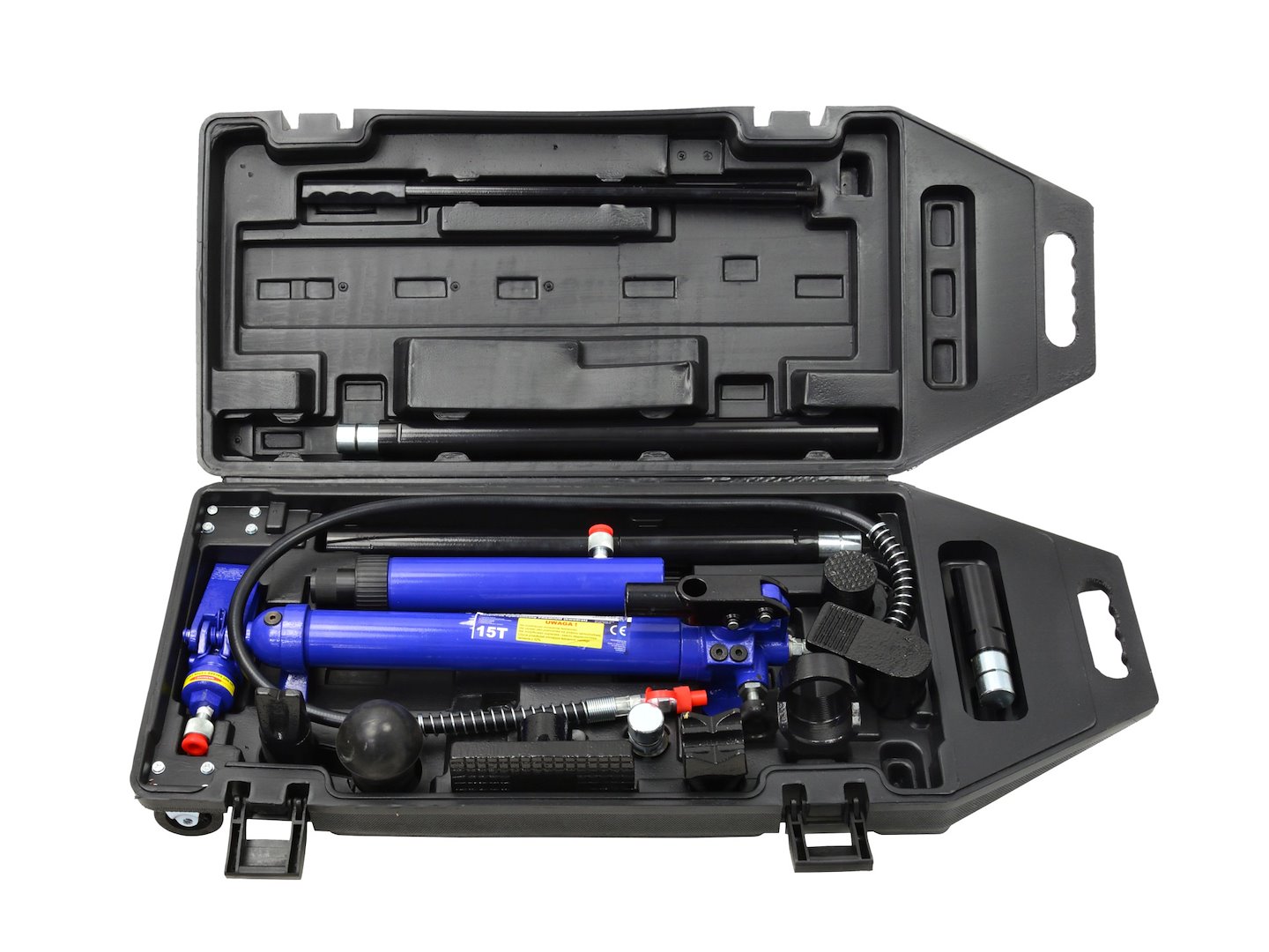 Hydraulický rozpěrák 15T GEKO PREMIUM čtvercový – celkový pohled