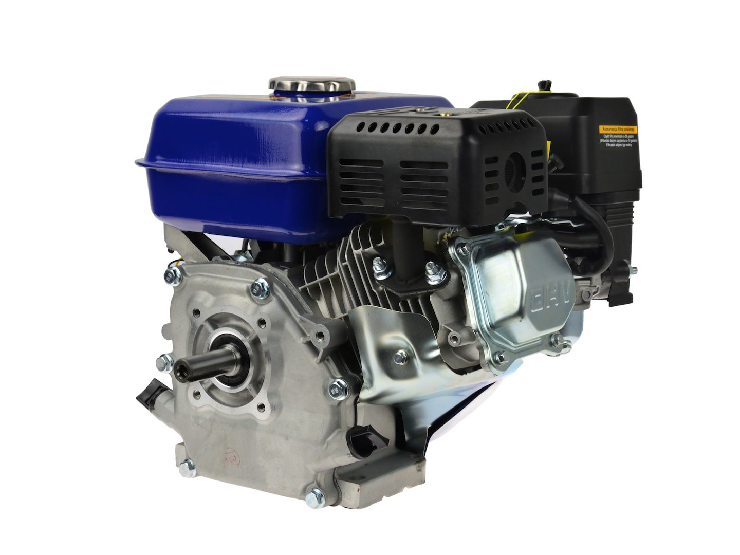Zápalný motor 6,5 HP Geko – snímač oleje detail