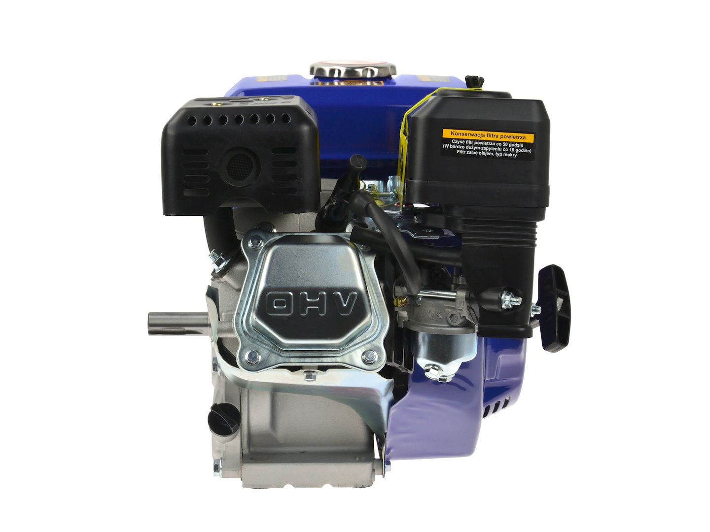 Zápalný motor 6,5 HP Geko – pohled ze strany