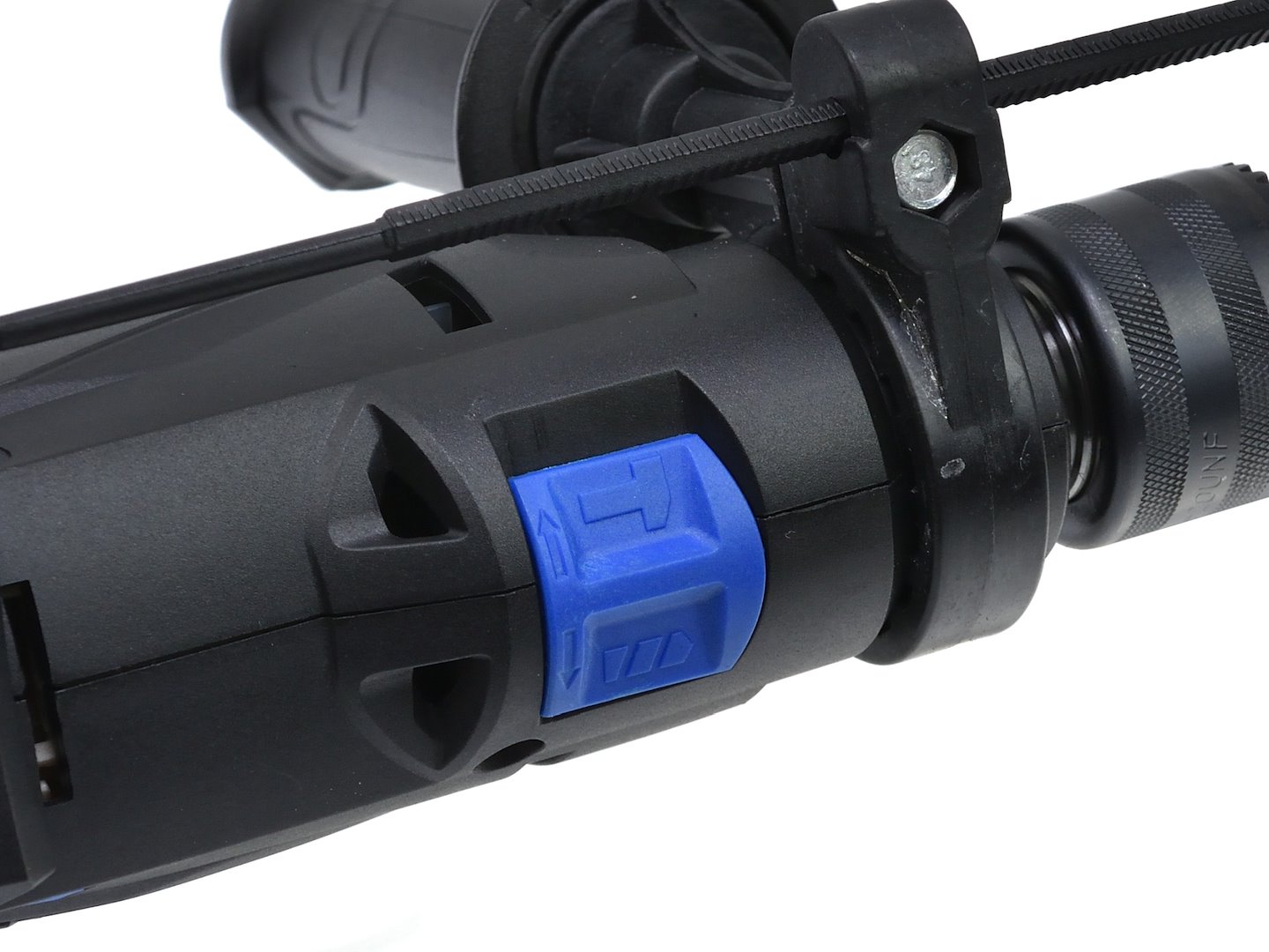 Příklepová vrtačka Geko X-Comfort 810W – ovládací prvky