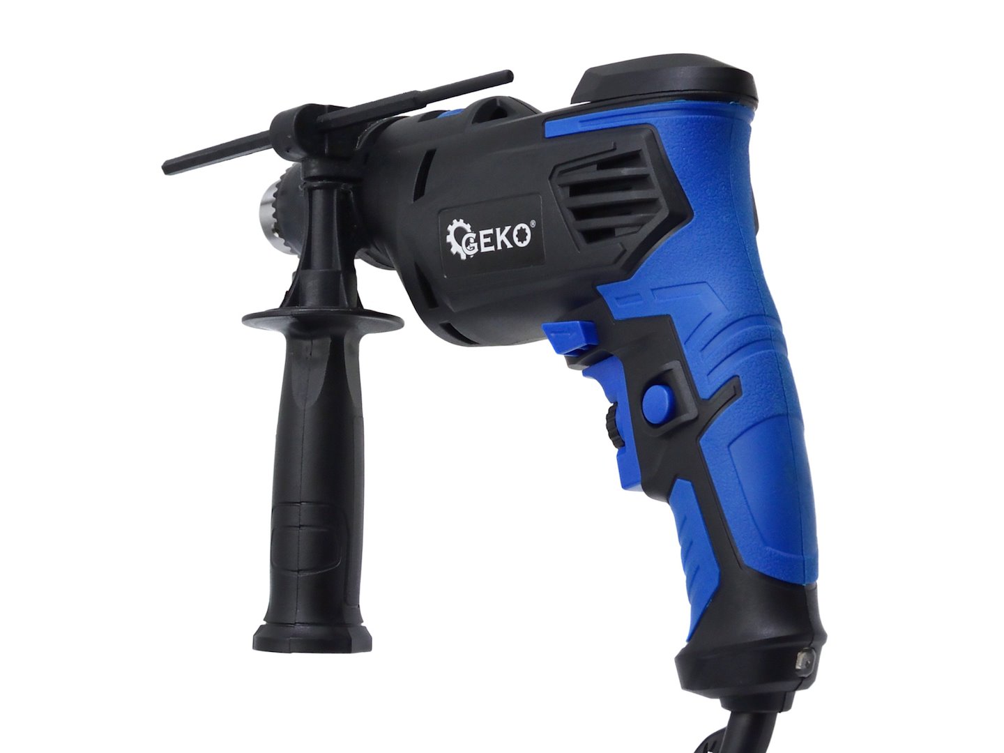 Příklepová vrtačka Geko X-Comfort 810W – ergonomická rukojeť