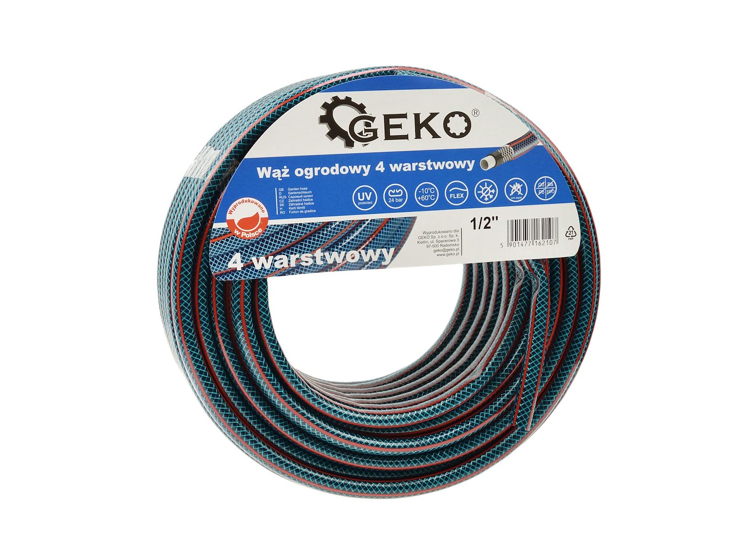Zahradní hadice 4vrstvá 1/2" 20 m GEKO NEW (198) 1