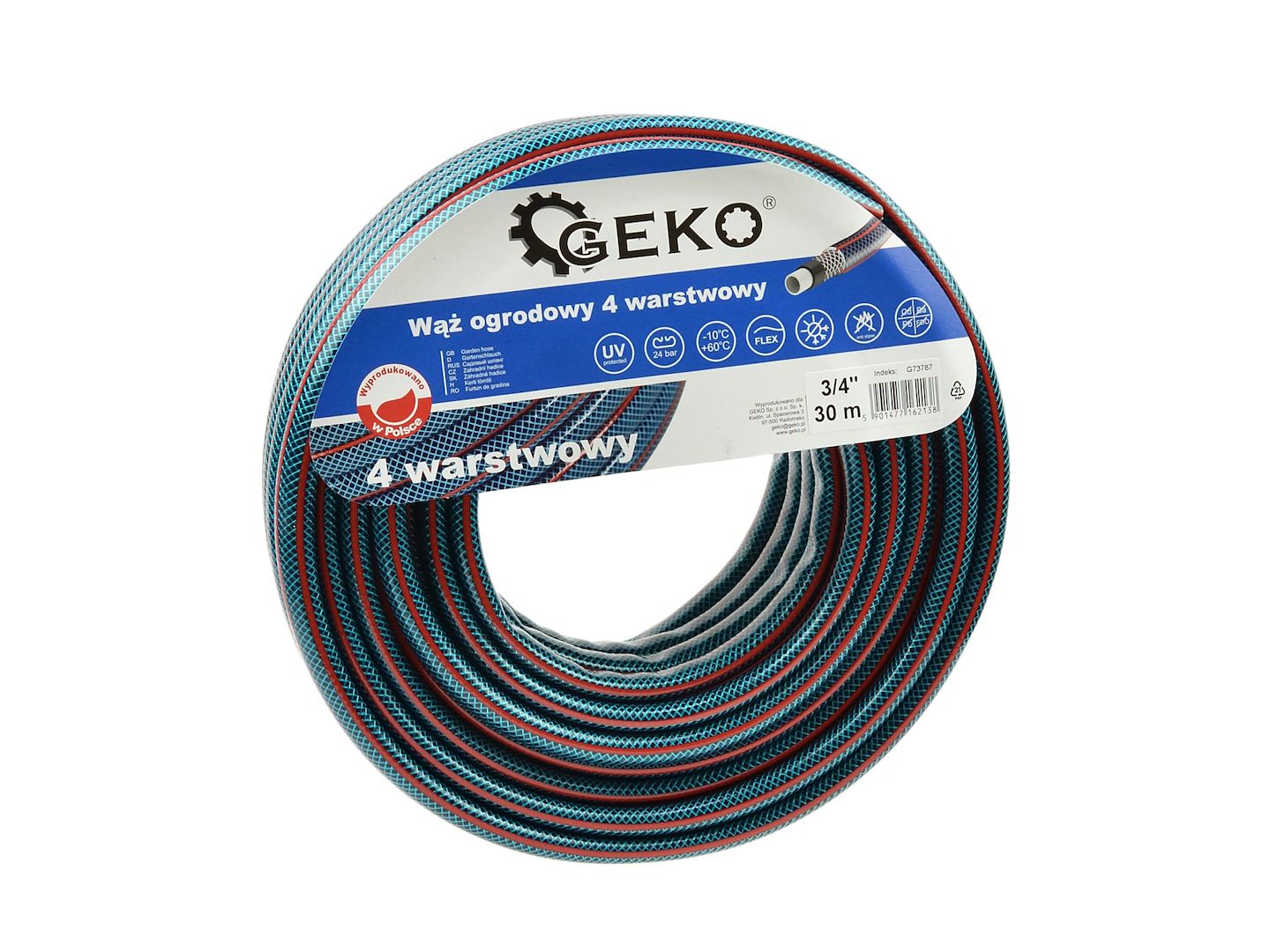 Zahradní hadice 4vrstvá 3/4" 30 m GEKO NEW (60) 4