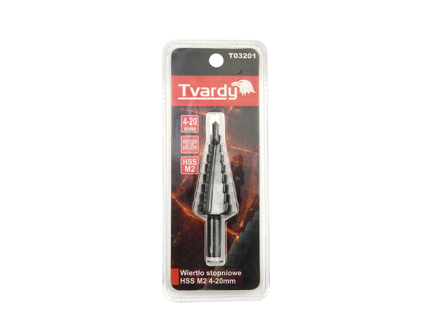 HSS M2 TiAlN stupňové vrtáky 4–20 mm – detail stupňovitého profilu vrtáku