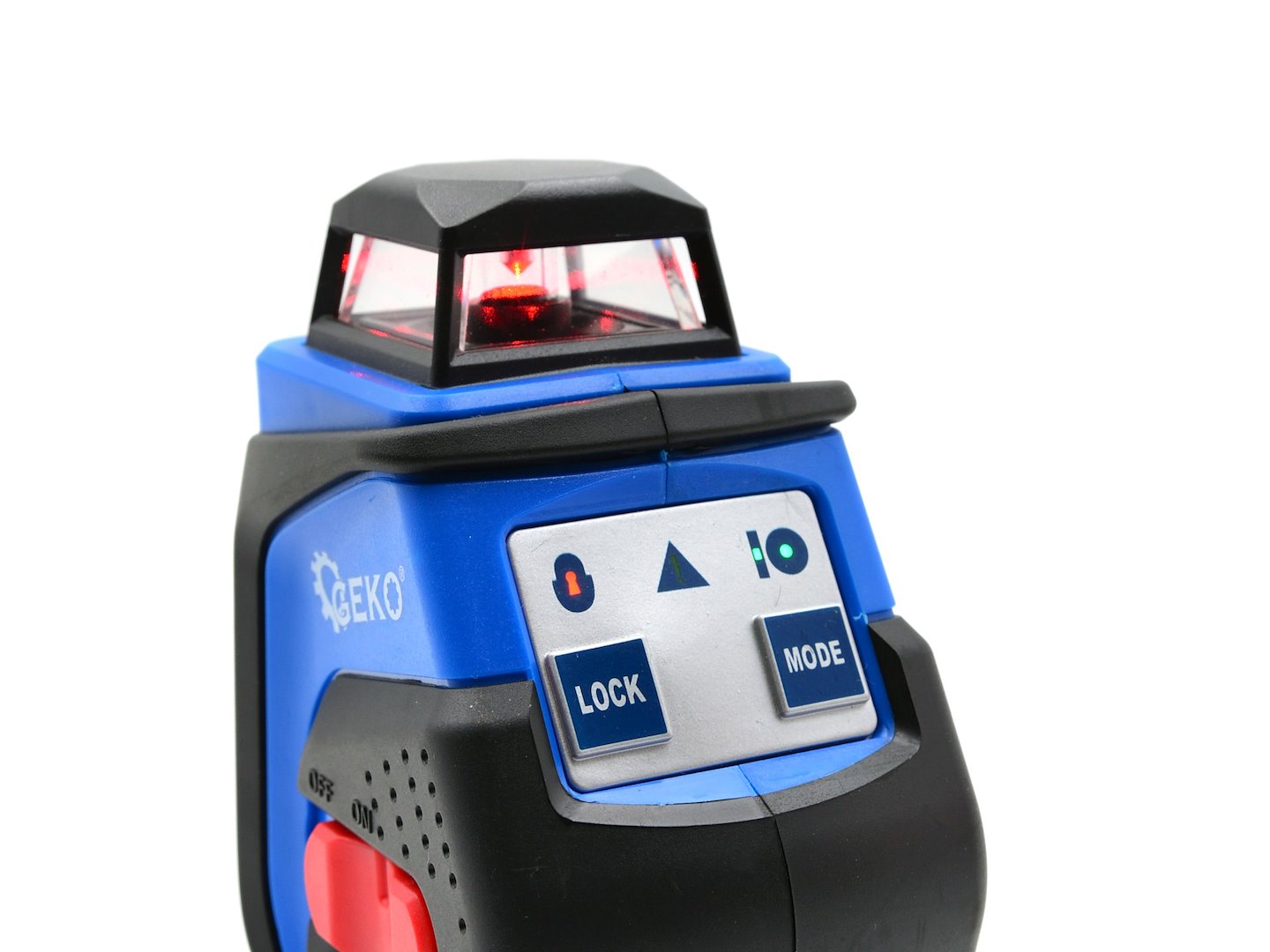 360stupňový rovinný laser Geko G03304 – detail ovládání