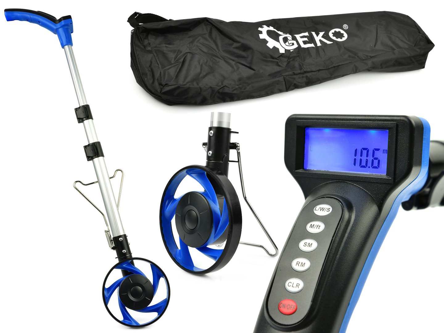 Kolo pro měření vzdálenosti Geko G15150 – celkový pohled