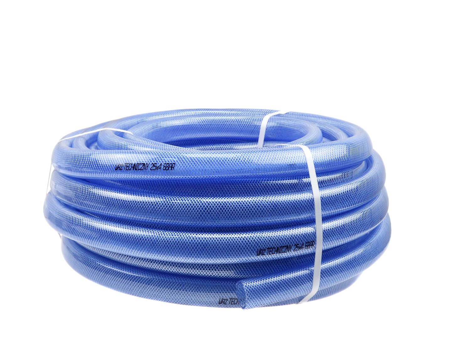 Technický hadice 25x4mm s transparentním spojem, modrá, 1 m/25 m (1) 1