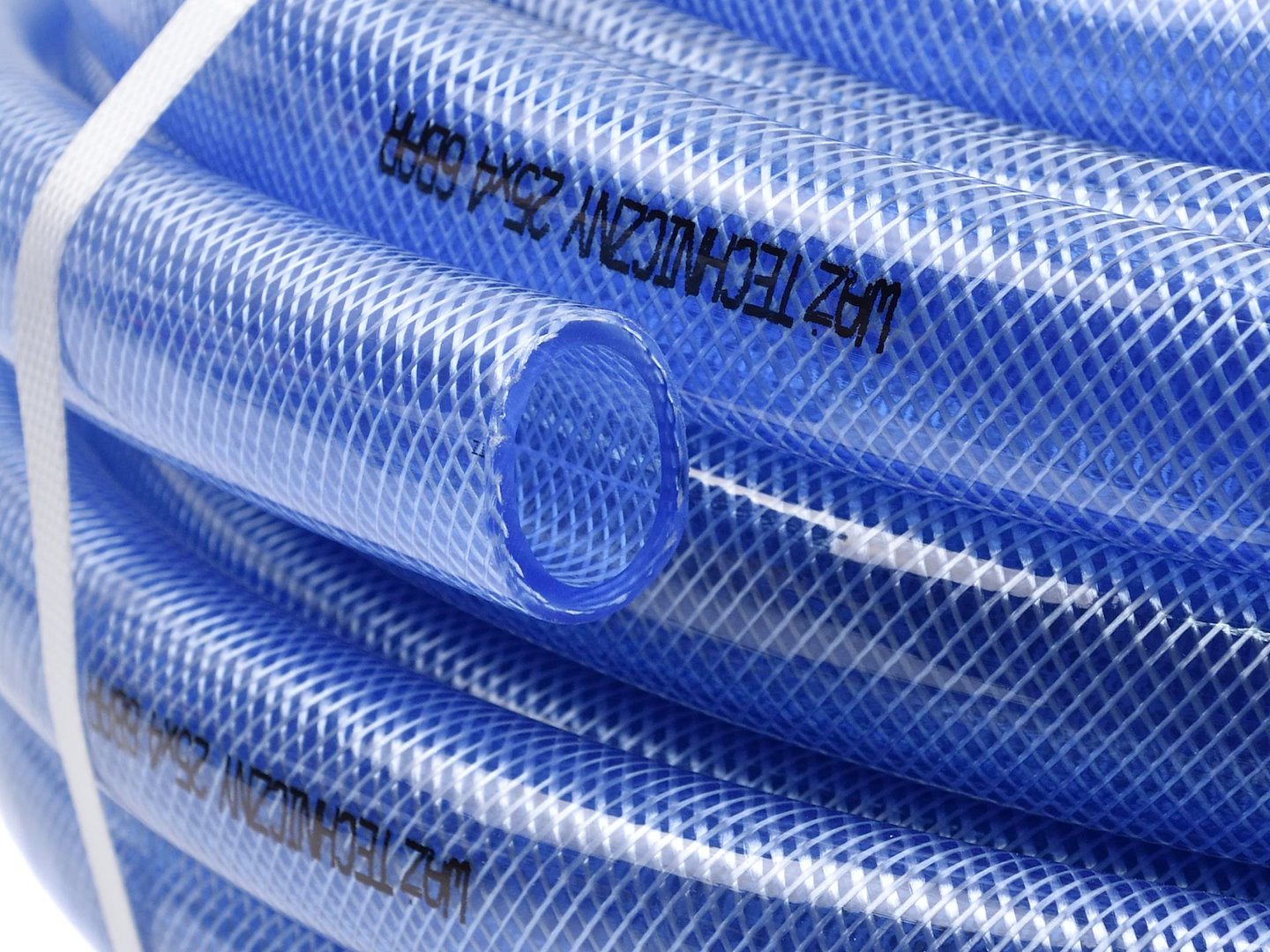 Technický hadice 25x4mm s transparentním spojem, modrá, 1 m/25 m (1) 2
