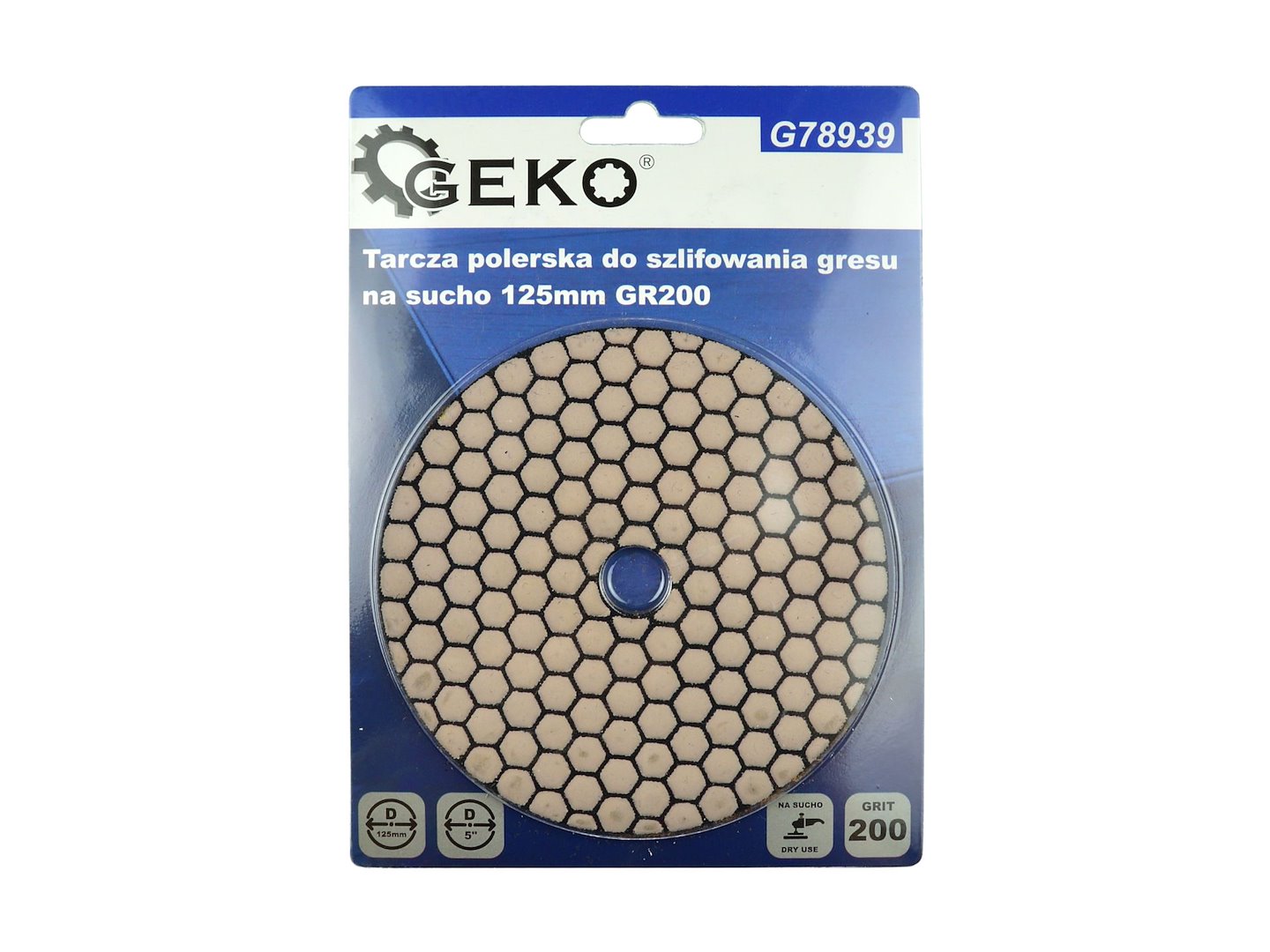 Lešticí kotouč pro suché broušení dlažby 125 mm GR200 (5/25/250) 4